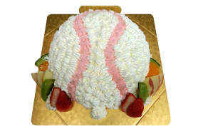 オリジナルケーキ (野球ボール)